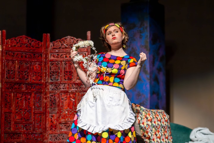 Molly Hotek dressed as Serpina in La Serva Padrona