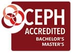 The Council on Education for Public Health Accreditation logo for Bachelor's and Master's Degrees in Public Health.
